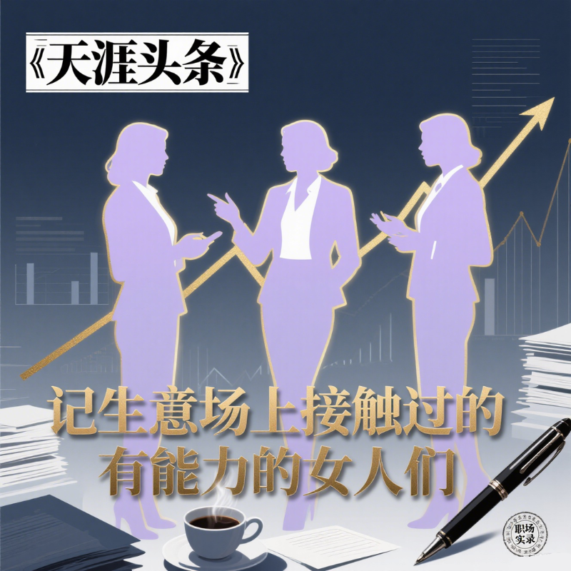天涯神贴〖天涯头条〗 记生意场上接触过的有能力的女人们