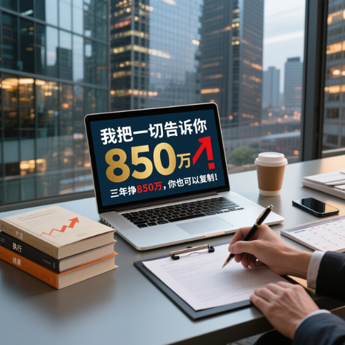 天涯神贴 三年挣850万，你也可以复制！现在新书已出版，书名《我把一切告诉你》